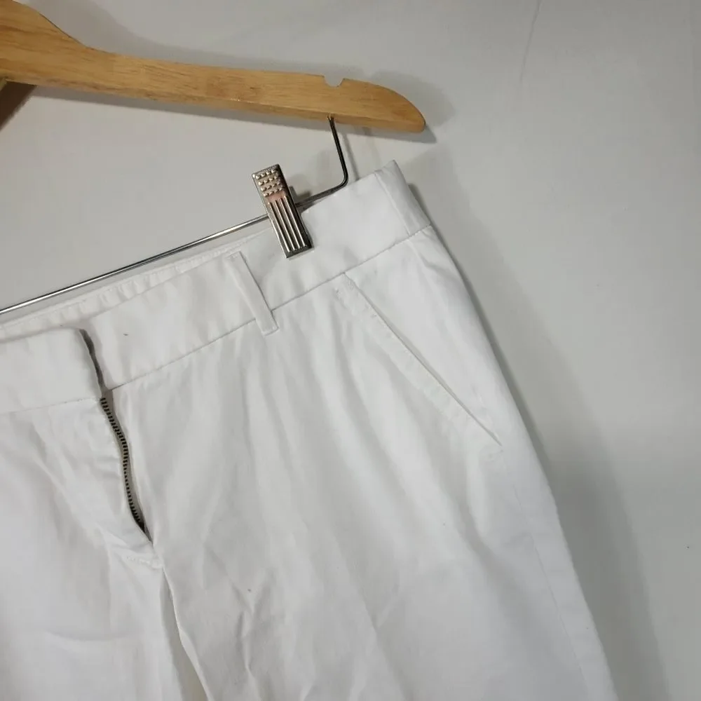 J. Crew White Crop Casual Women's Pants